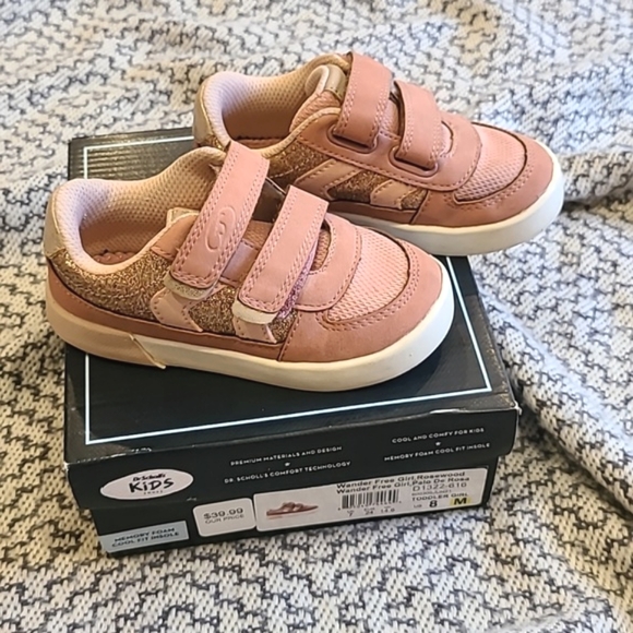Wander Free Girl's Rosewood Rose Pink Sneakers Size 8 - Picture 2 of 7